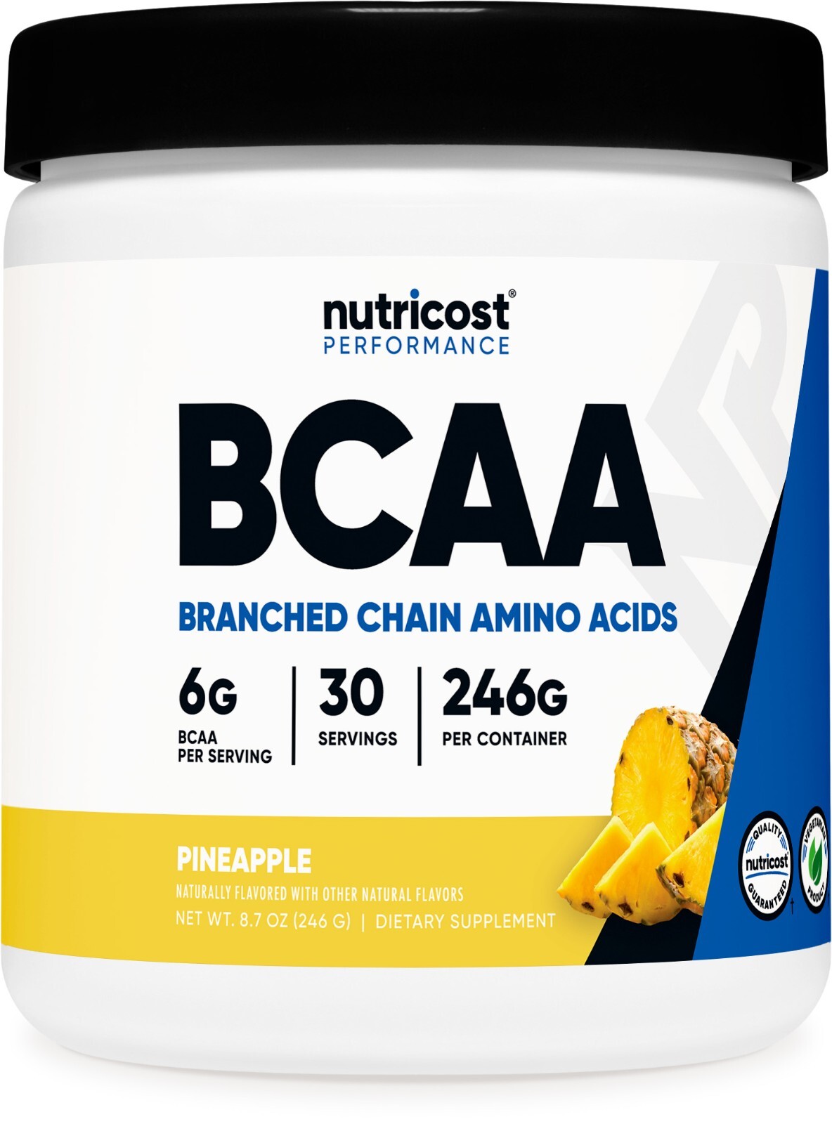 Порошок Nutricost BCAA 2:1:1 (ананас) 30 порций — 6 г на порцию