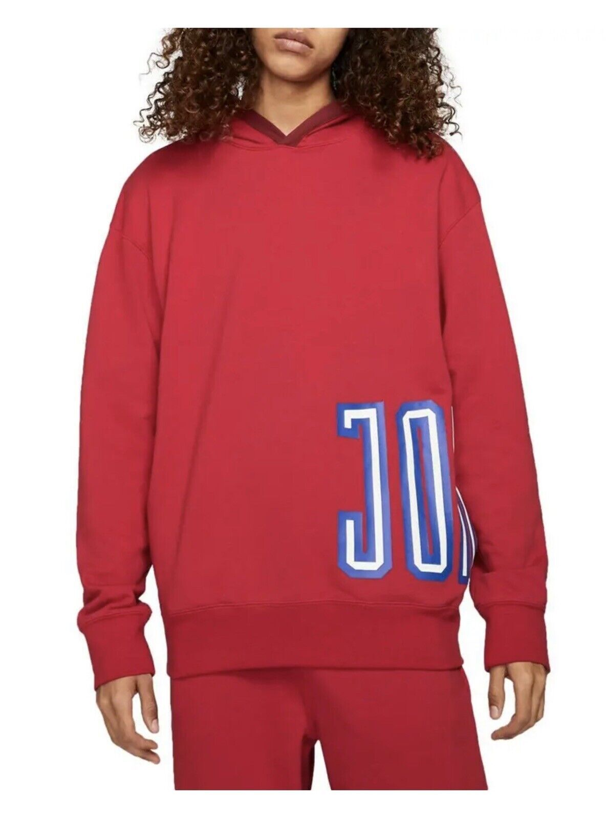 

Мужская флисовая худи Nike Air Jordan Jumpman красный белый синий DV7724-687, большой размер L