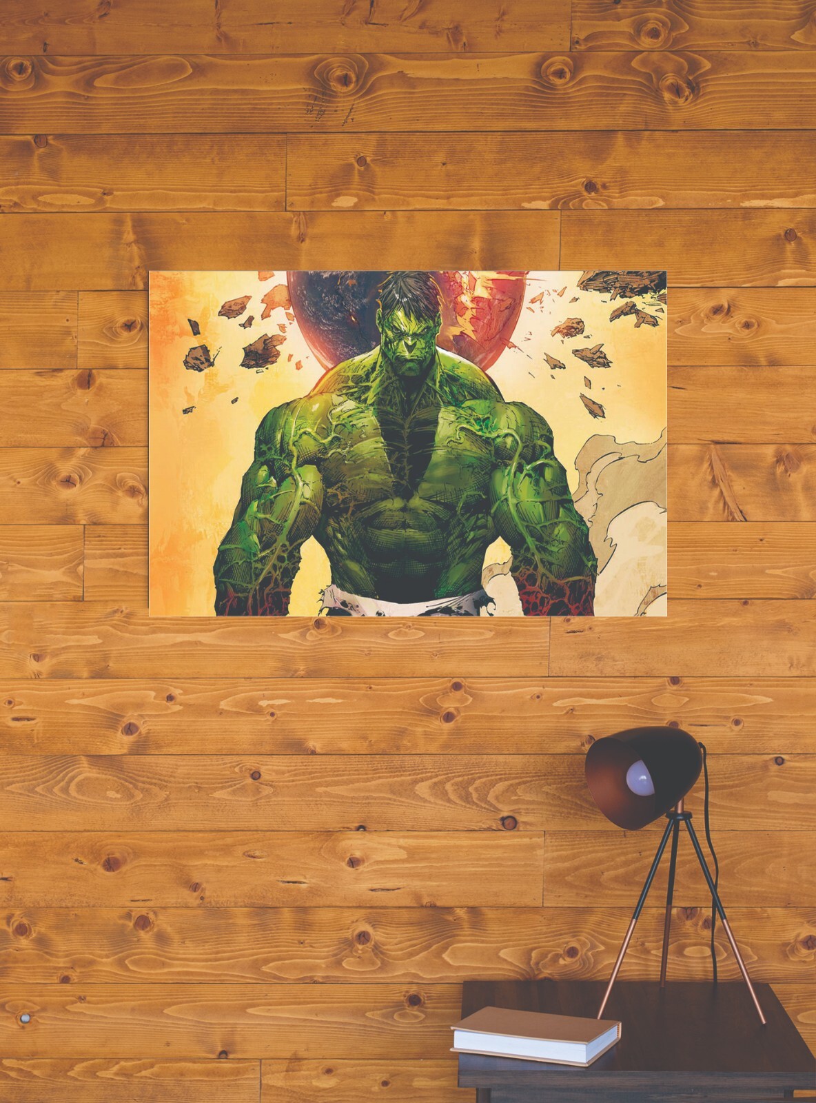 INCREDIBLE HULK AVENGERS MARVEL STRETCHED CANVAS WALL ART READY TO HANG CP219