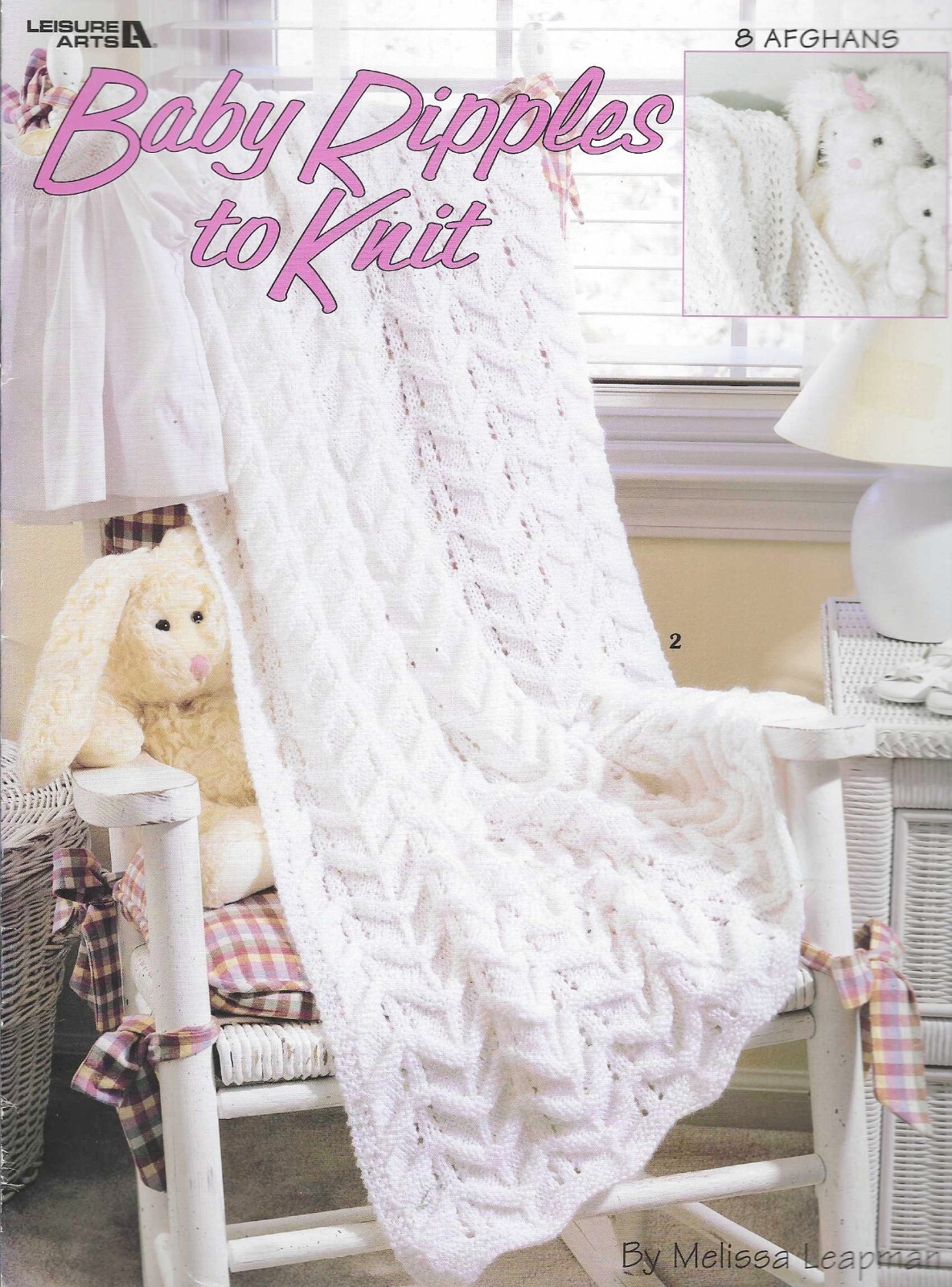 Baby Ripples Afghan Knitting Pattern Book  Lacy Chevron Feather 8 Designs