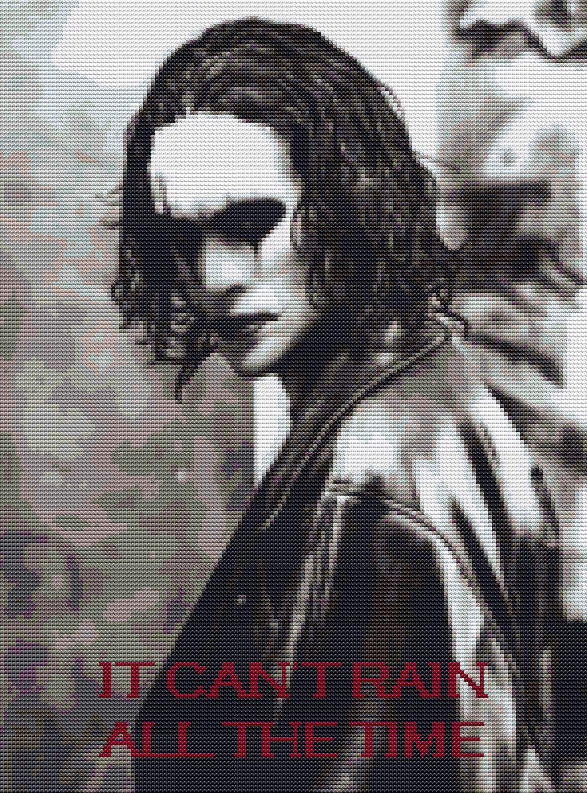 Brandon Lee The Crow Counted Cross Stitch Kit Tv Film Characters Ebay