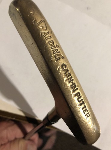⛳️VINTAGE 1950'S SPALDING CASH-IN BRASS PUTTER 35