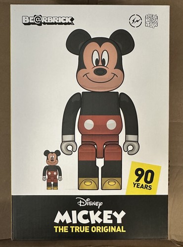 キャラクターグッズ MEDICOM TOY - BE@RBRICK fragment MICKEY MOUSE 100%&amp;400 Medicom Toy fragmentdesign MICKEY MOUSE BLUE Ver. BE@RBRICK