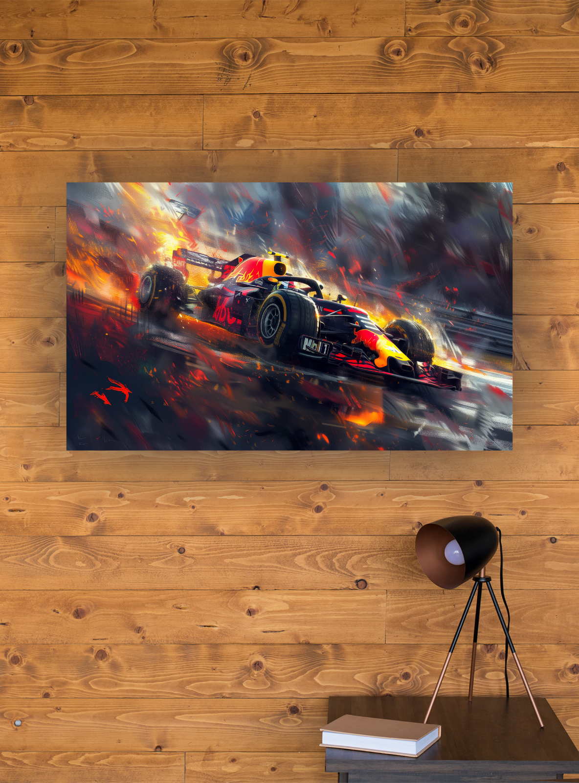 FORMULA 1 F1 RED BULL RACING  STRETCHED  CANVAS WALL ART READY TO HANG CP188