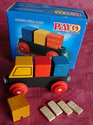 Stückgutwagen, LKW, Holzeisenbahn, Brio, Heros, Eichhorn, Playgo, Steckstäbi