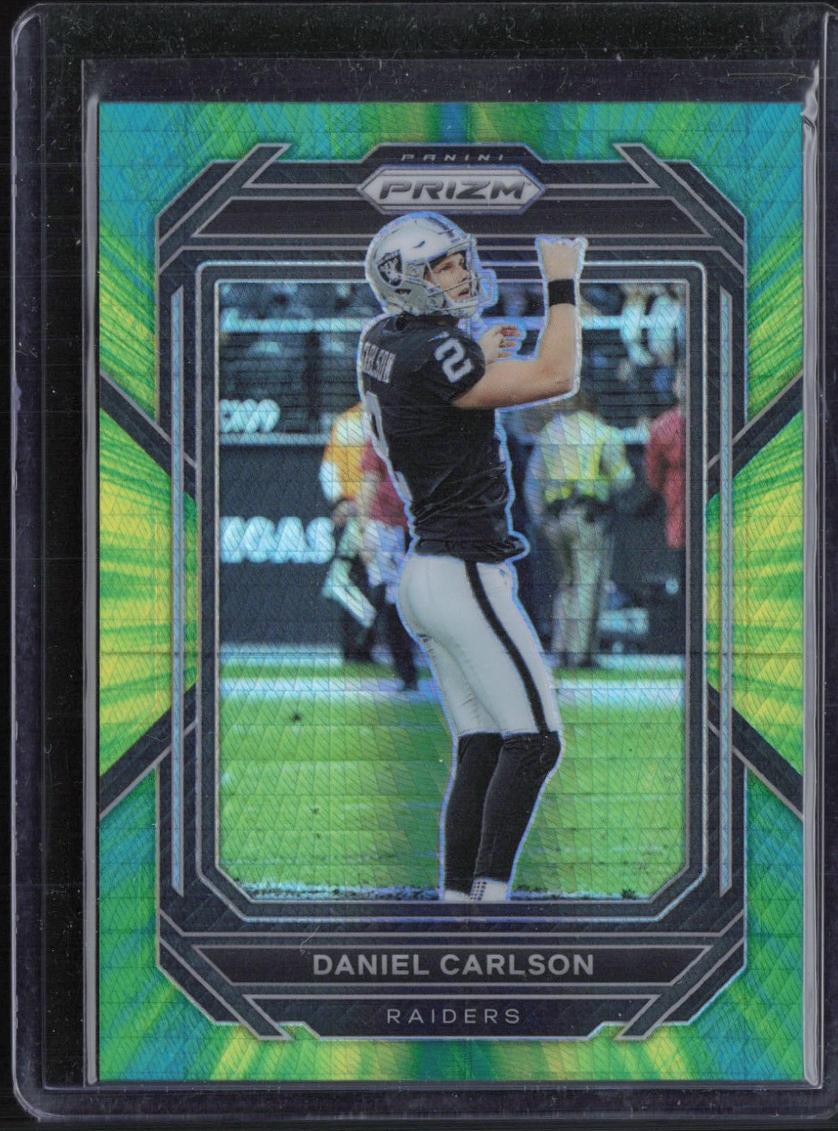 2022 Panini Prizm Hyper Green #175 Daniel Carlson 40/175