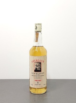 Whisky Aberlour 5 Glenlivet 1980s Purea Single Highland Malt Scotch 70 cl 40%