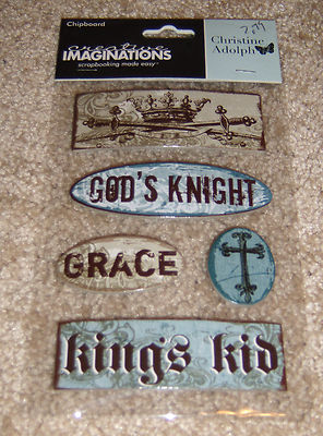 Creative Imaginations Christine Adolph Chipboard Embellishment ~ King's Kid