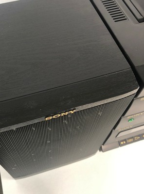 Sony CFD-460 VTG Boom Box CD Radio Cassette-Corder, Black - Detectable Speakers