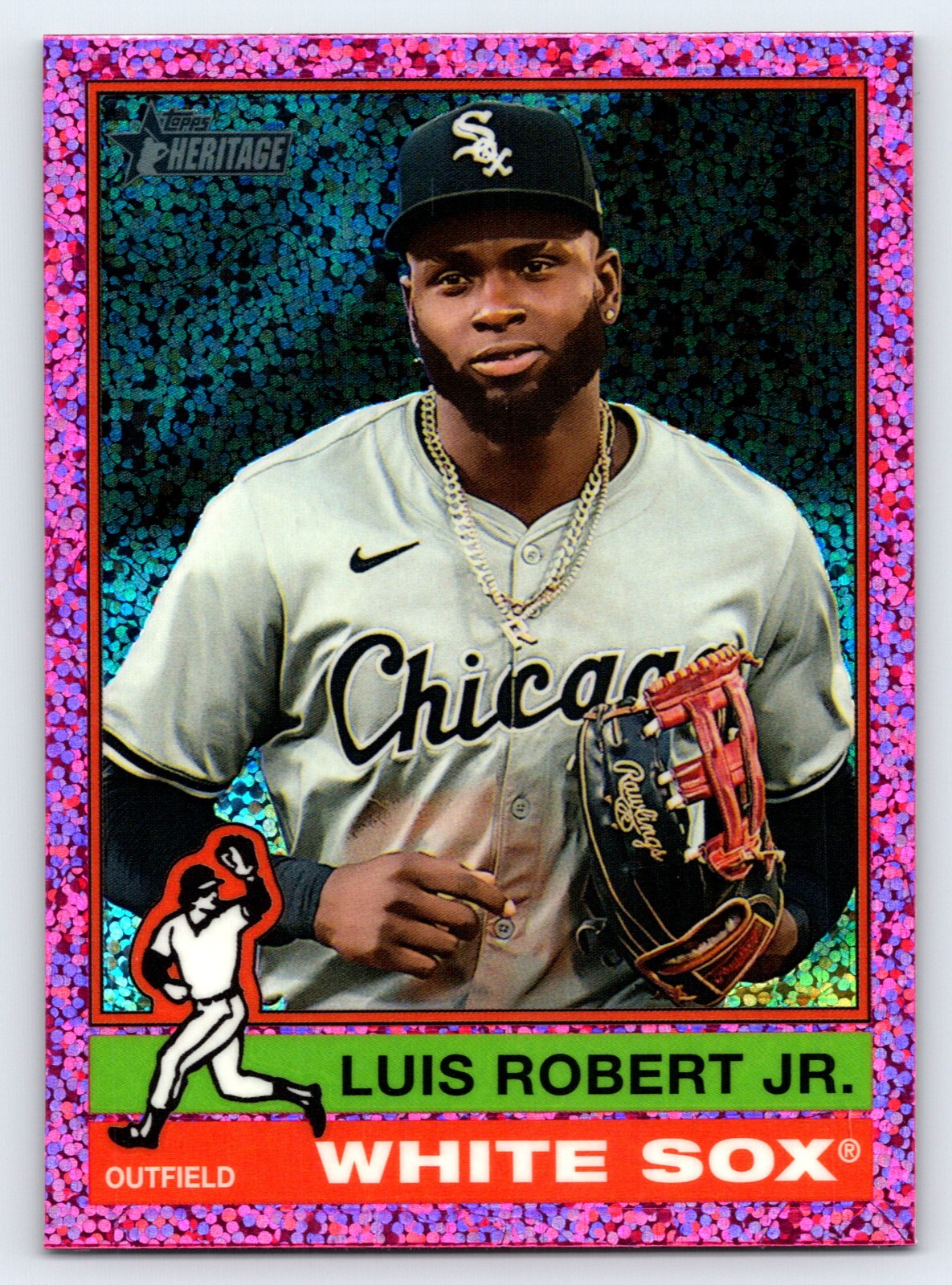 2025 Topps Heritage - Luis Robert Jr #241 Chrome Pink