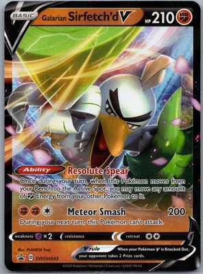 Galarian Sirfetch'd V Holo Promo SWSH: Sword & Shield Promo Cards SWSH043 NM