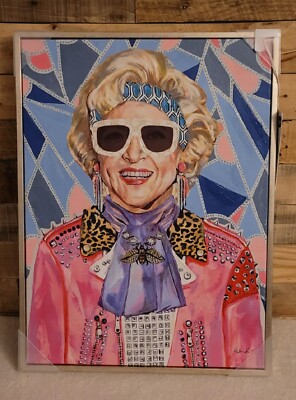 Golden girls Betty White canvas art viral limited edition Heather Perry TikTok