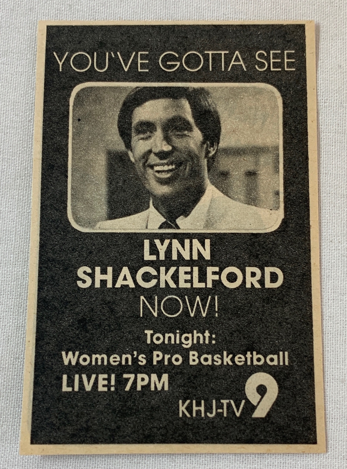 NEWS ゼロ マスコット 1980 small KHJ tv ad~ you've gotta see LYNN SHACKELFORD | eBay