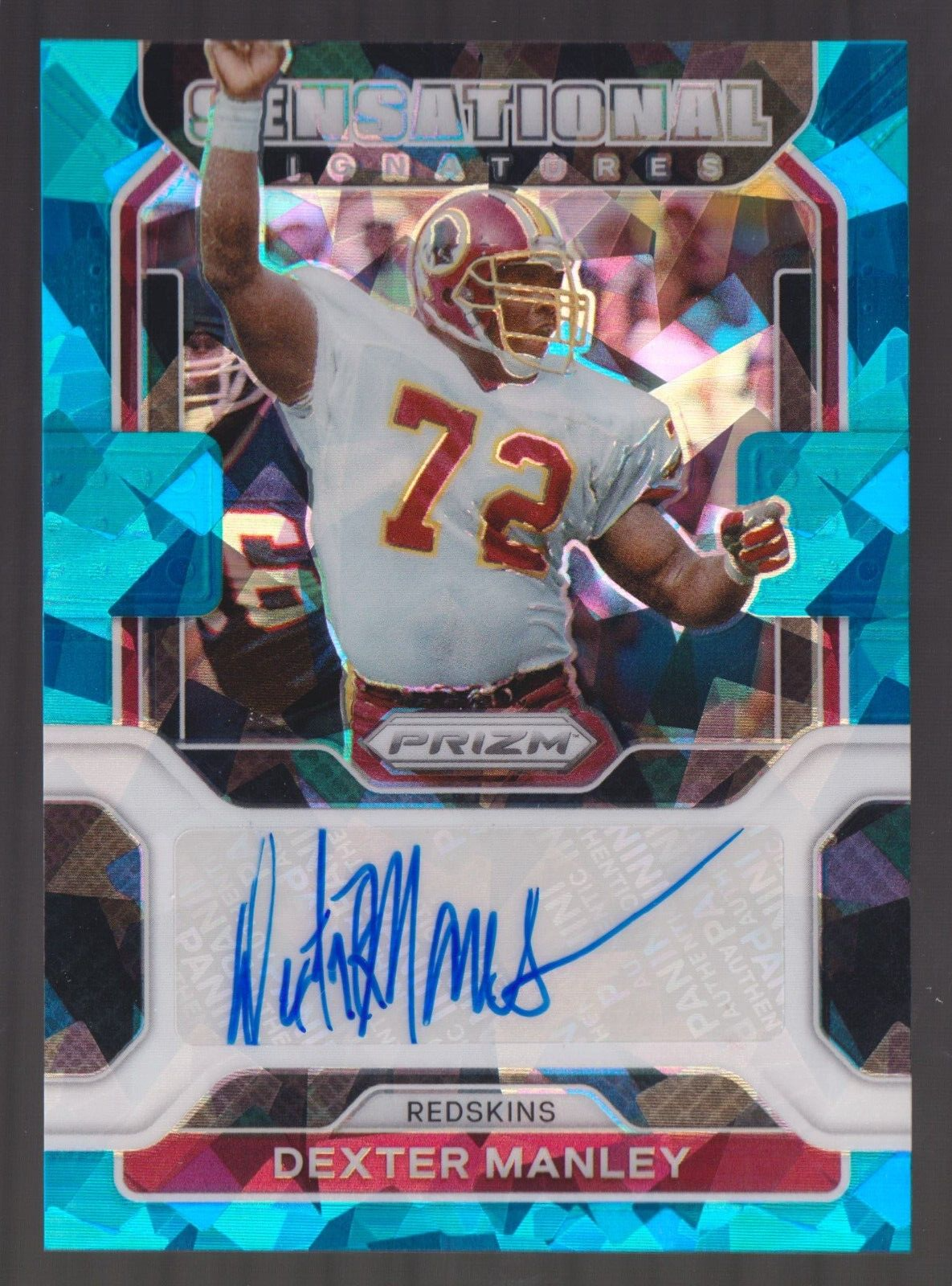 2021 Panini Prizm Sensational Signatures Prizms Blue Ice #65
