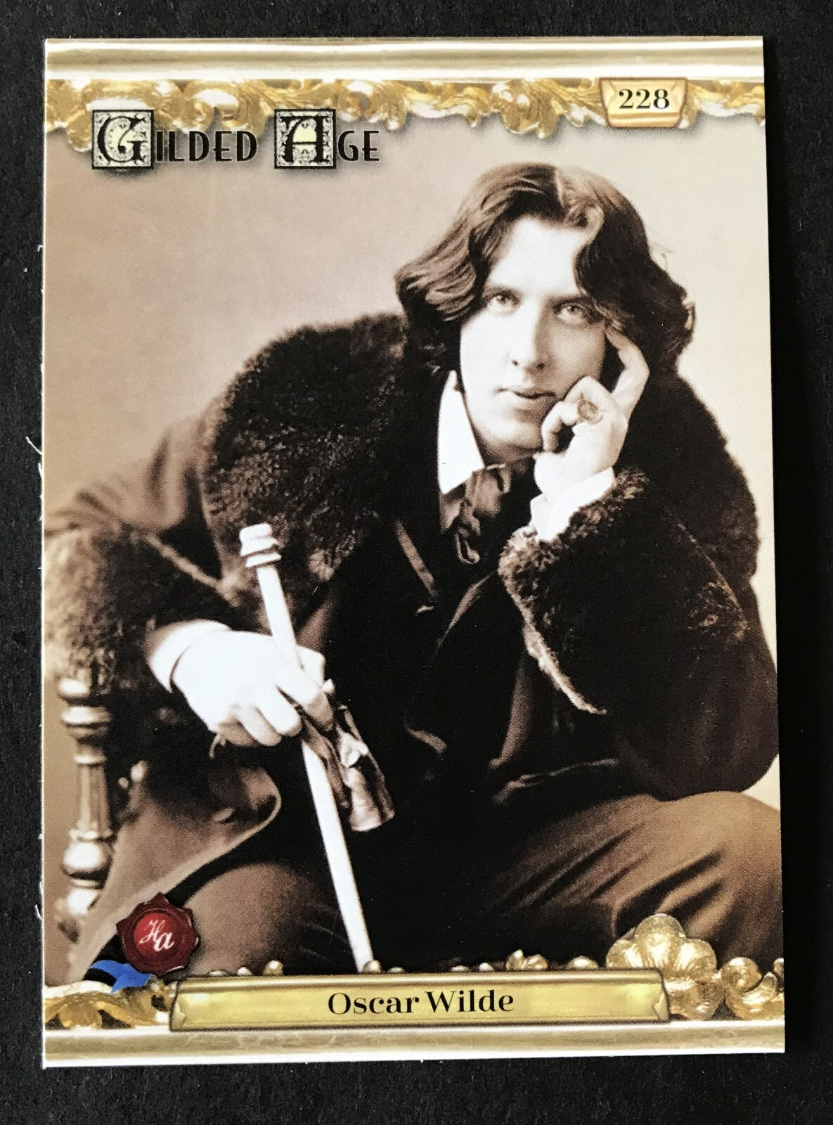 Author Oscar Wilde 2023 HISTORIC AUTOGRAPHS GILDED AGE card