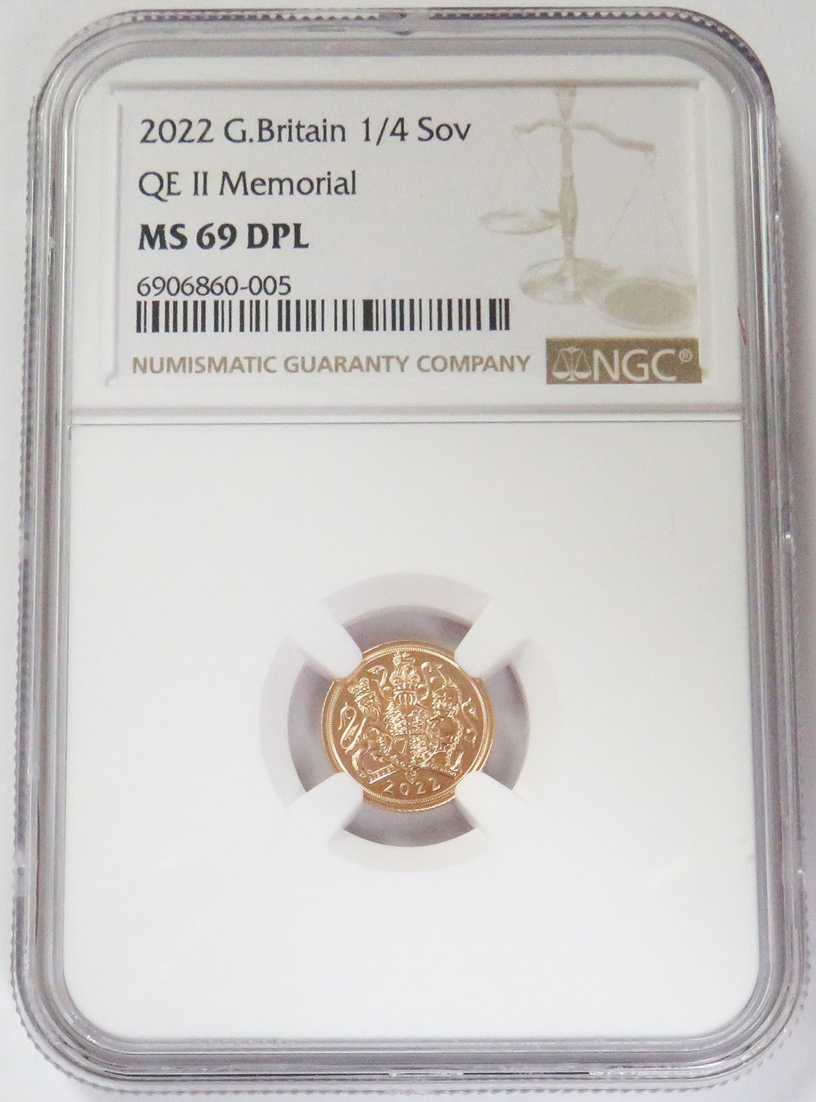 NGC MS69DPL 2022 イギリス Charity&amp;Patronage 2022 GREAT BRITAIN 5PD NGC MS69 DPL QUEEN'S REIGN CHARITY
