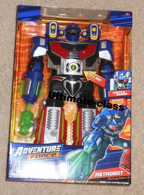 adventure force astrobot walking robot toy with lights & sound