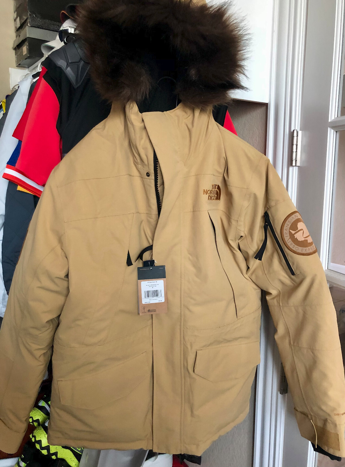 Pre-owned The North Face Expedition Mcmurdo Parka Antelope Tan Size Medium Limited Edition In Brown