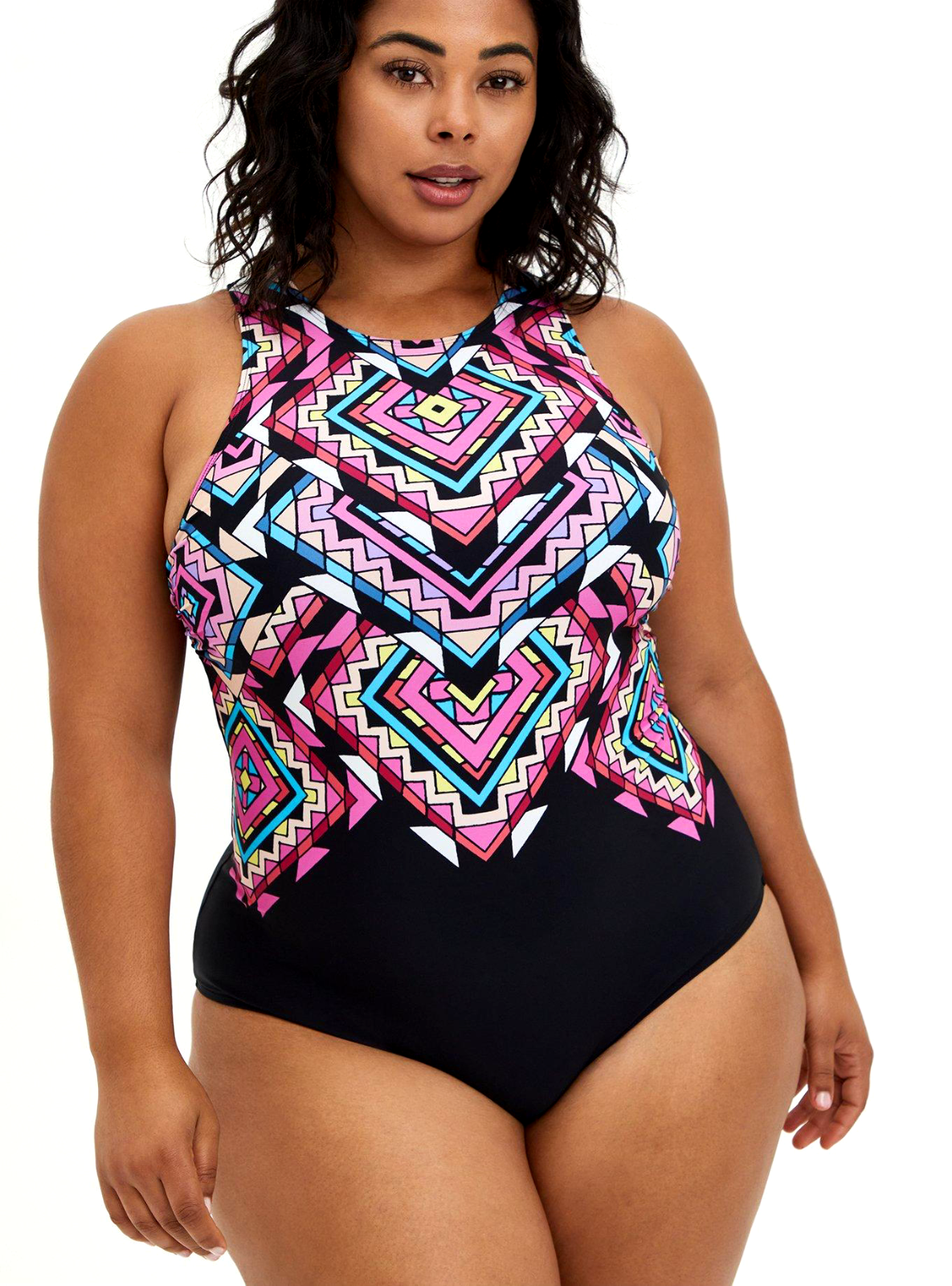 Torrid Active Wireless High Neck Open Back One Piece
