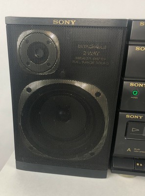 Sony CFD-460 VTG Boom Box CD Radio Cassette-Corder, Black - Detectable Speakers