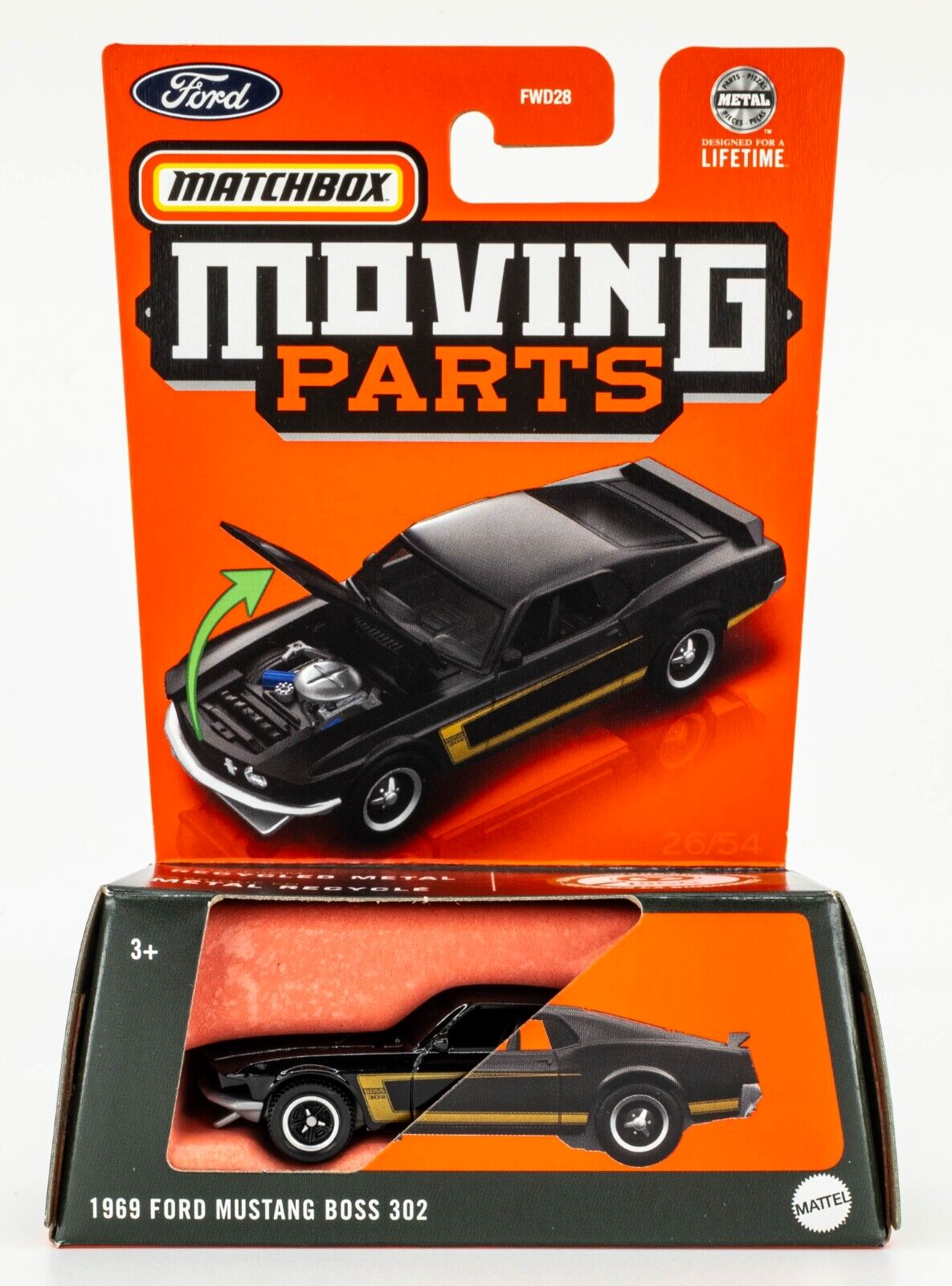 2024 Matchbox Moving Parts #26 1969 Ford Mustang Boss 302 RAVEN
