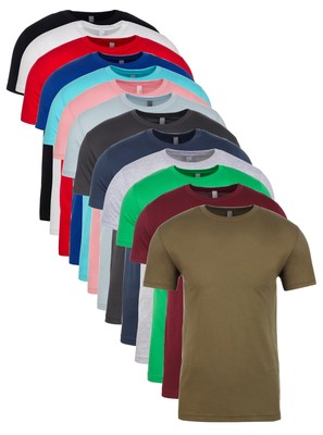 Gildan T-shirt Uomo In Cotone Pesante 100% Cotone – Azalea Rosa, XX-Large, Pre-lavato, Collo A Costine - 2