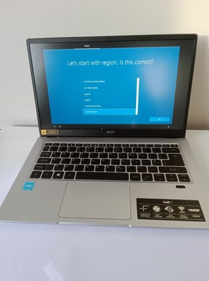 Acer Swift 1 SF114-34-C1JG 14" Laptop Boxed With Power Cable