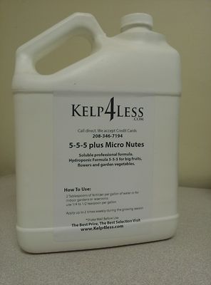 1 GALLON N-P-K All in 1 All Purpose Plant Food Great for Veg 5-5-5 plus micros 