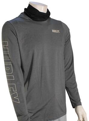 

Hurley H2O-DRI Atticus Fastlane LS Surf Hoody — темно-серый камень — новинка, Синий