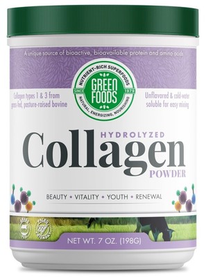 Green Foods Hydrolyzed Collagen Powder 7 унций порошка