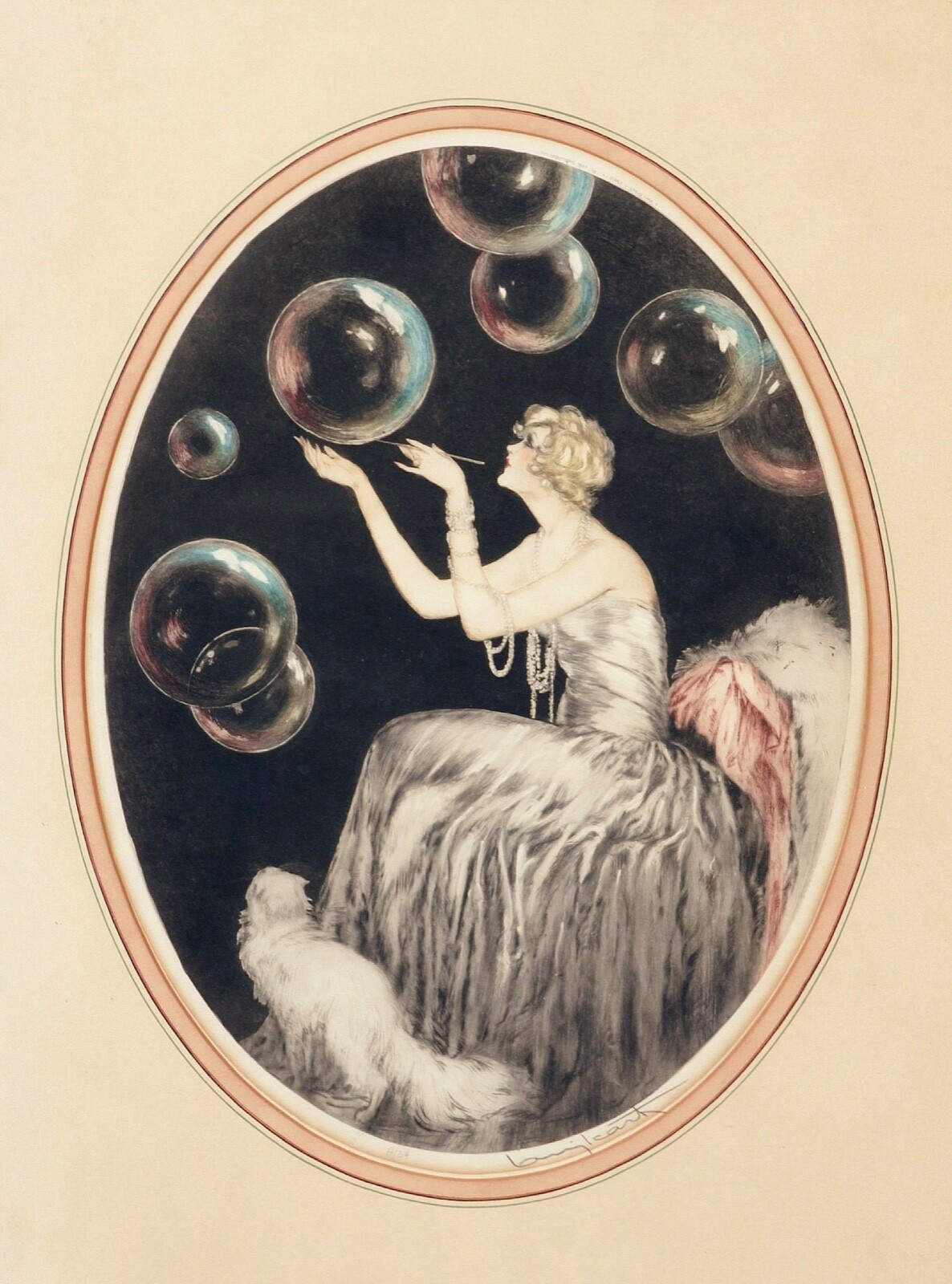 Bubbles : Louis Icart : Archival Quality Art Print