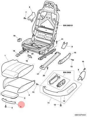 04-13 BENTLEY CONTINENTAL GT GTC FRONT LEFT DRIVER SIDE SEAT COVER TRIM BEIGE OE