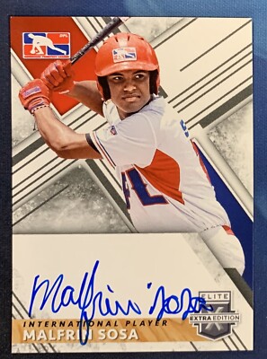 2019 Malfrin Sosa Panini Elite Extra Edition International Player Auto