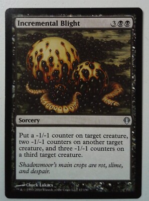 Incremental Blight *Uncommon* Magic MtG x1 Archenemy SP