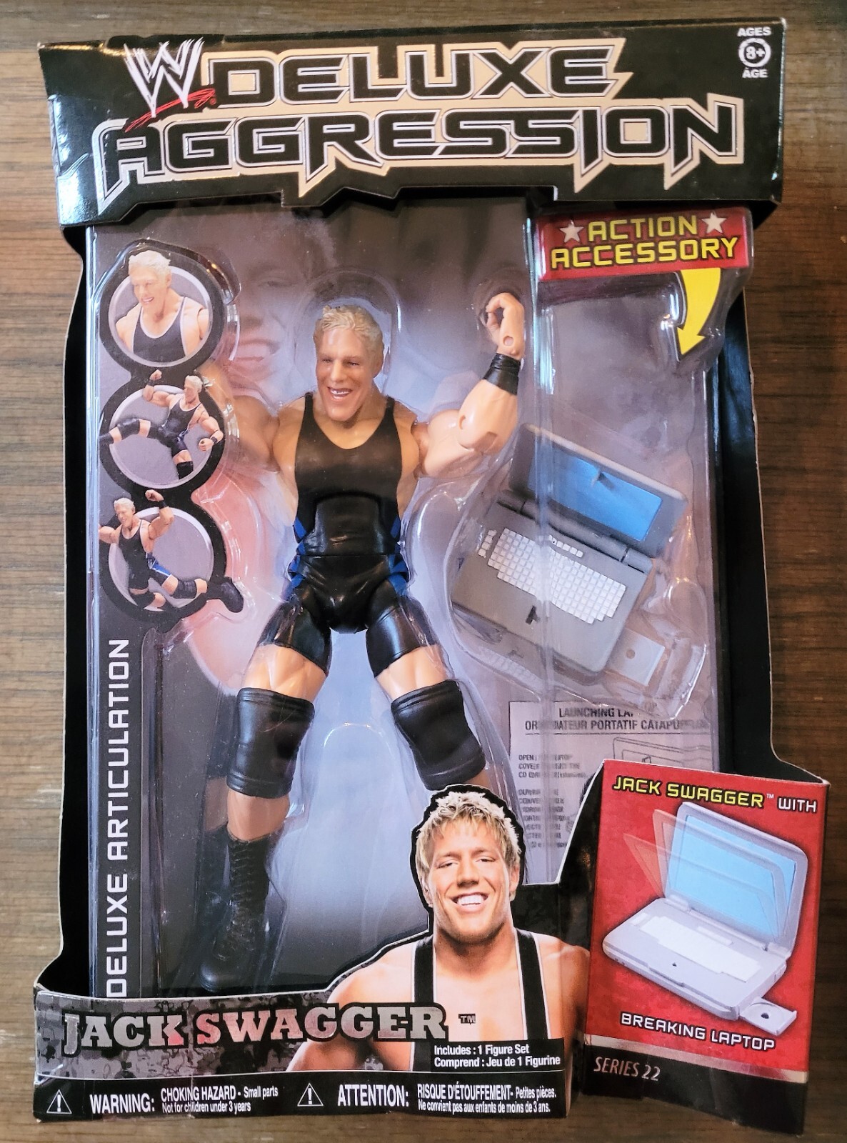 2009 Jakks WWE Jack Swagger Deluxe Aggression Series 22 MIB