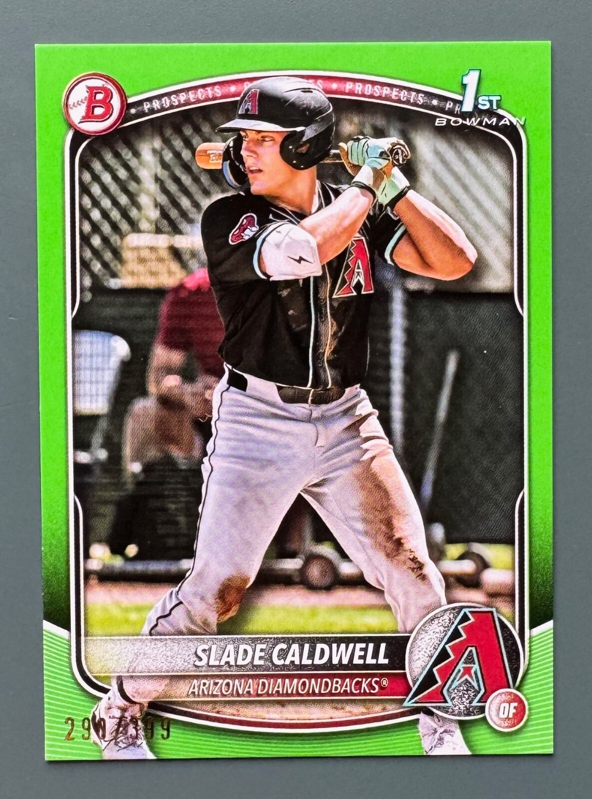 大谷翔平2021 Bowman Neon Green Border /399 2025 Bowman #BP-21 Slade Caldwell /399 Neon Green 1st Bowman