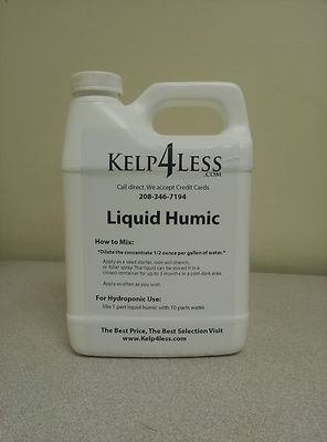 Organic Humic Acid 1 Quart 12%Concentrate Leonardite Potassium Humic Plant Food