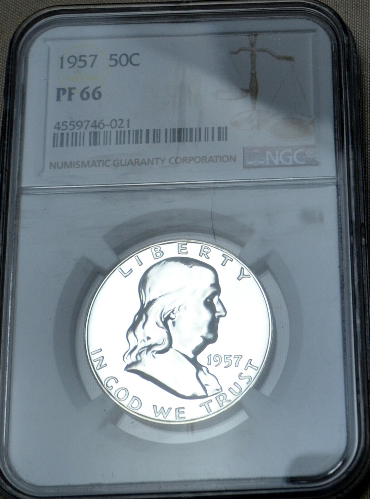 1957,1958,1960 Franklin PF66 Silver Half Dollars NGC Proof 66 Lot of (3)