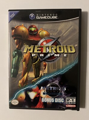 Metroid Prime with Echoes Bonus Disc - Nintendo GameCube - No Inserts- Tested