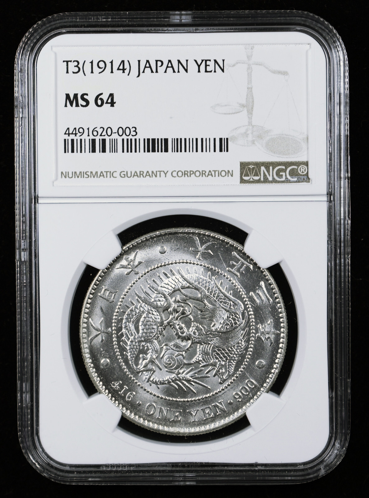 1914 (T3) JAPAN 1 YEN NGC MS64 | eBay