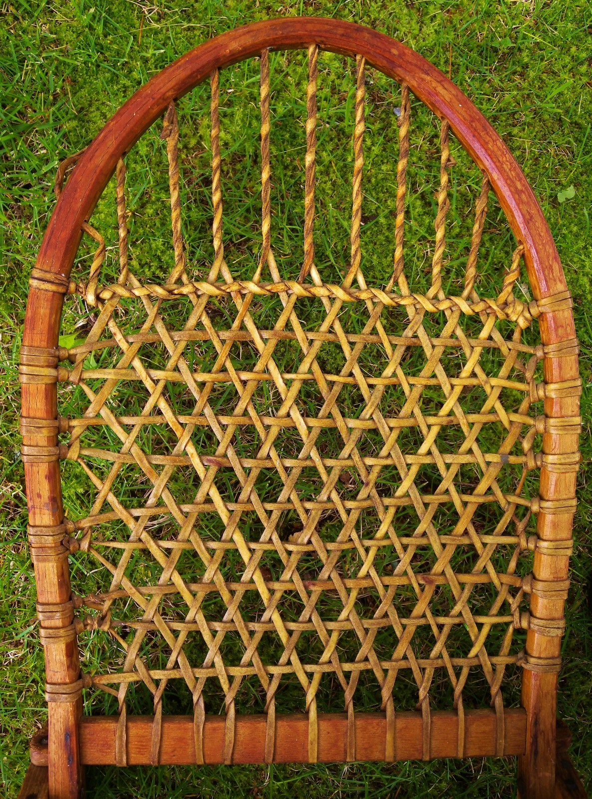 Vintage Vermont Sno Shu Tubbs Rawhide Folding Seat