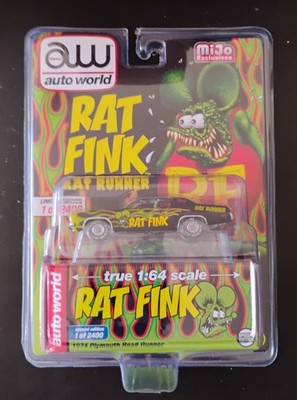 Auto World Plymouth Road Runner 1974 Rat Fink 1/64 | eBay