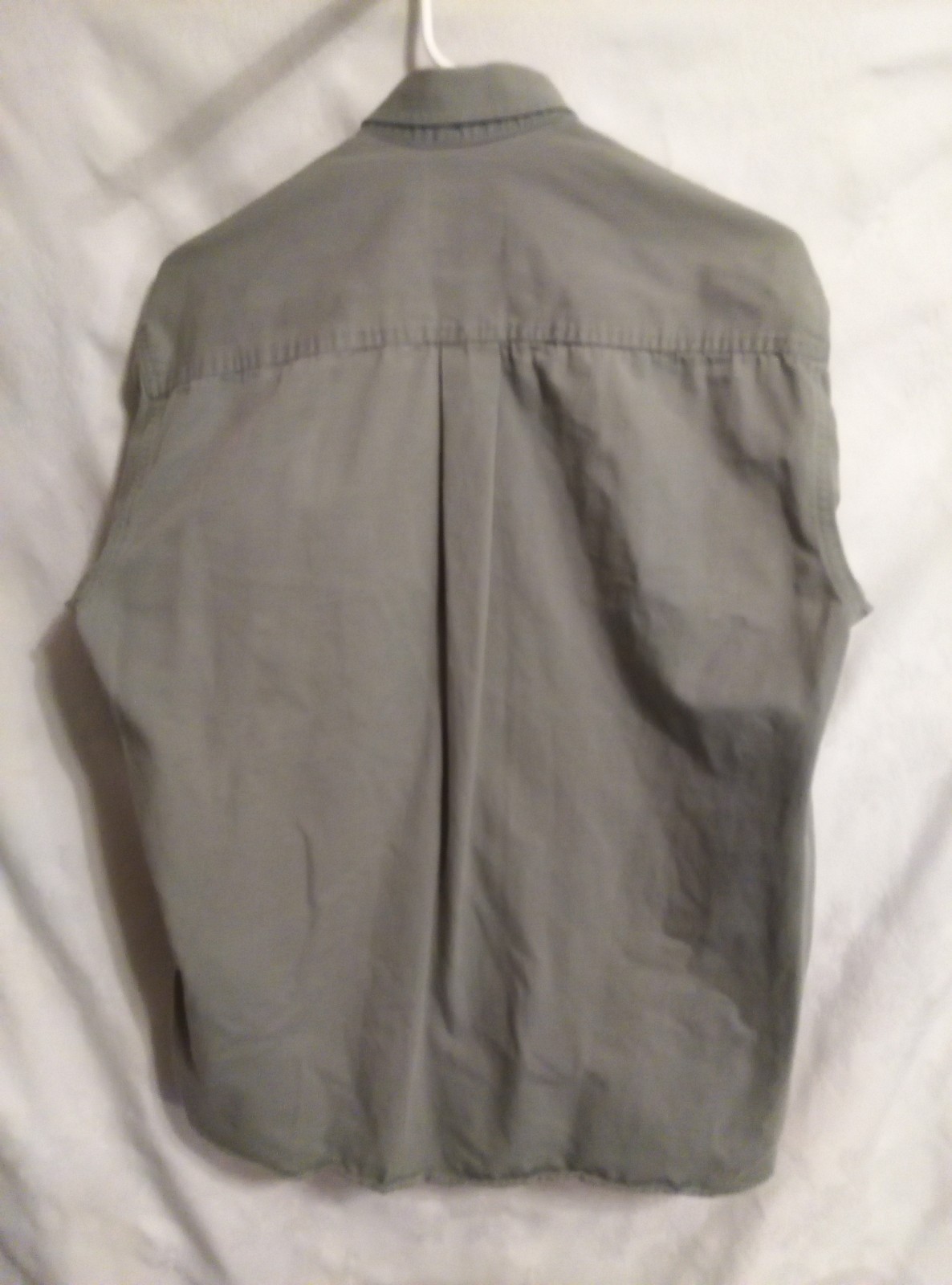 CINCH Olive Green Men's Dress Shirt 100% Cotton Size S - EUC