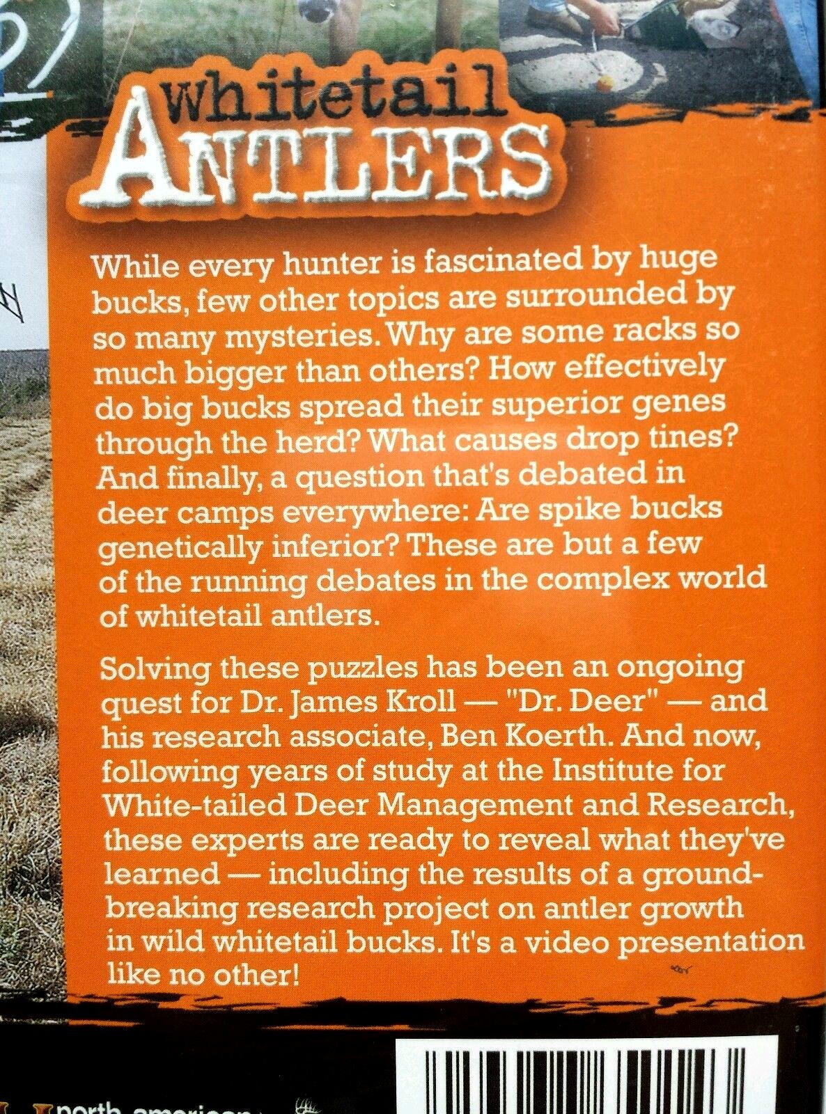 NEW North American Whitetail Antlers DVD Video Hunting Bucks Deer