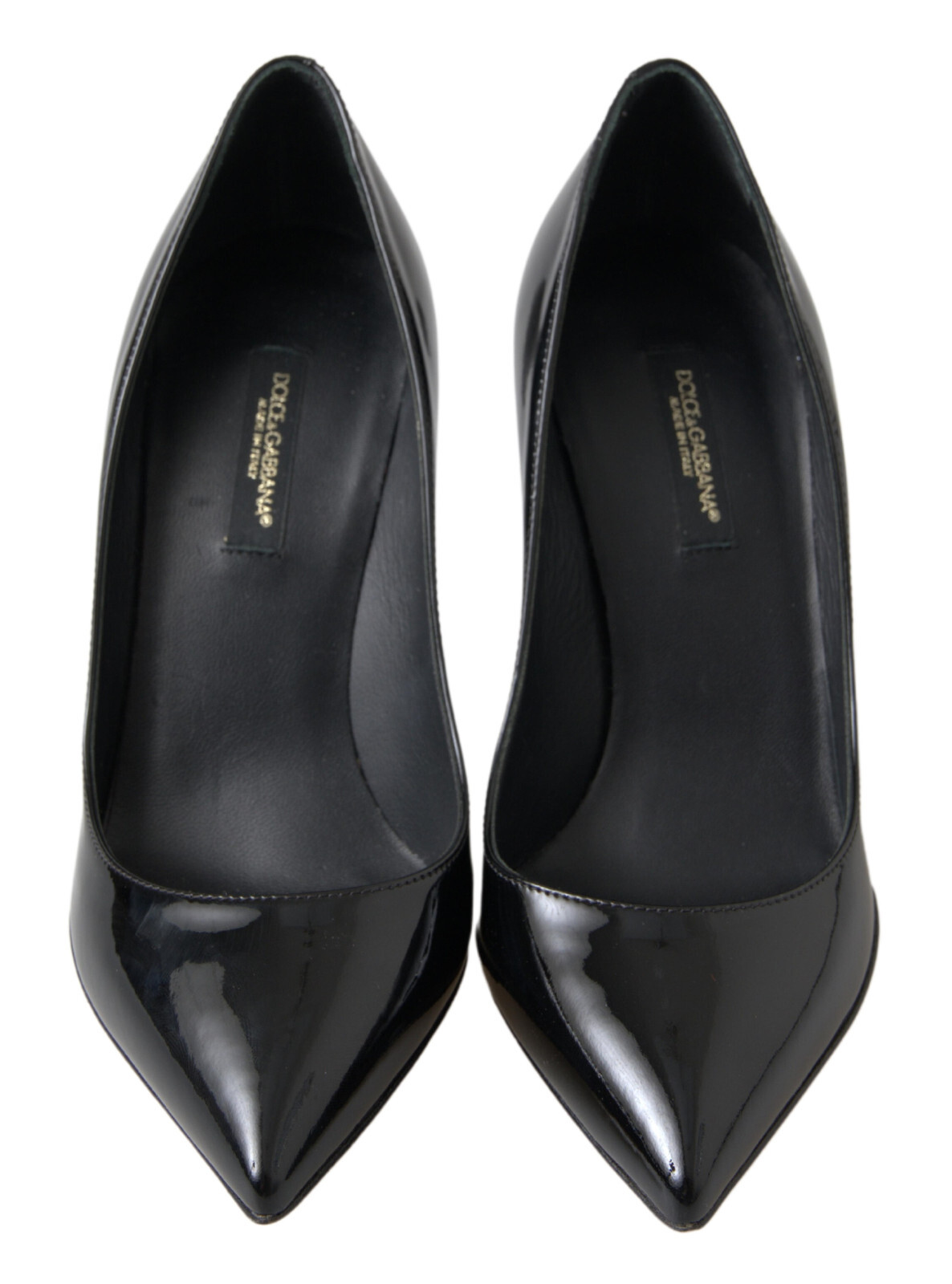 Pre-owned Dolce & Gabbana Shoes Black Patent Leather High Heels Pumps Eu35 / Us4.5 860usd