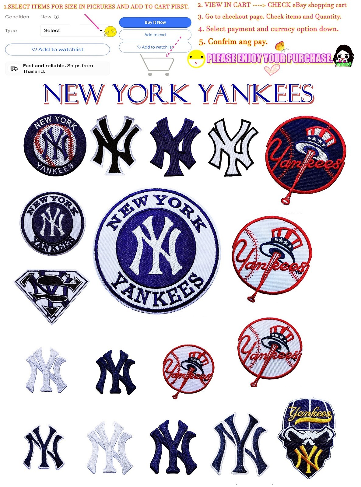 【U LAN】(UNISEX) Yankee's Mash Patch Short-Sleeved Season Best/Review Proof] Yankee Mesh Patch Overfit Short