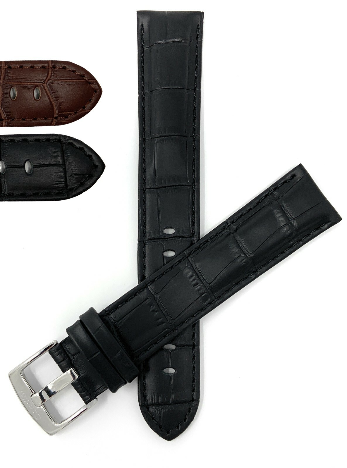 ラババン Triple Extra Long Watch Band XXXL, Leather Strap, Alligator Style