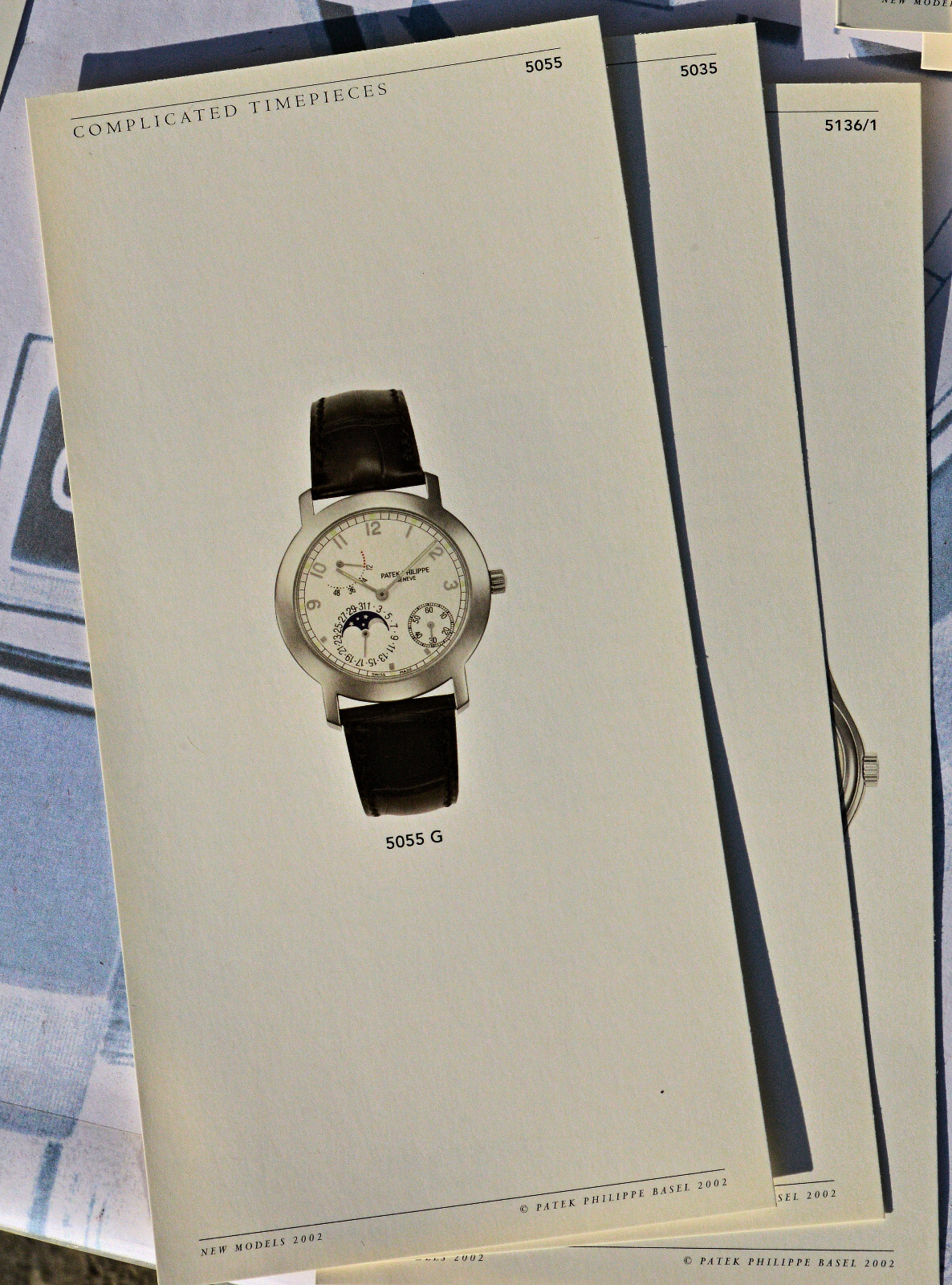 Technical Presentation Of 4 Patek Philippe Watches 2002 Ref