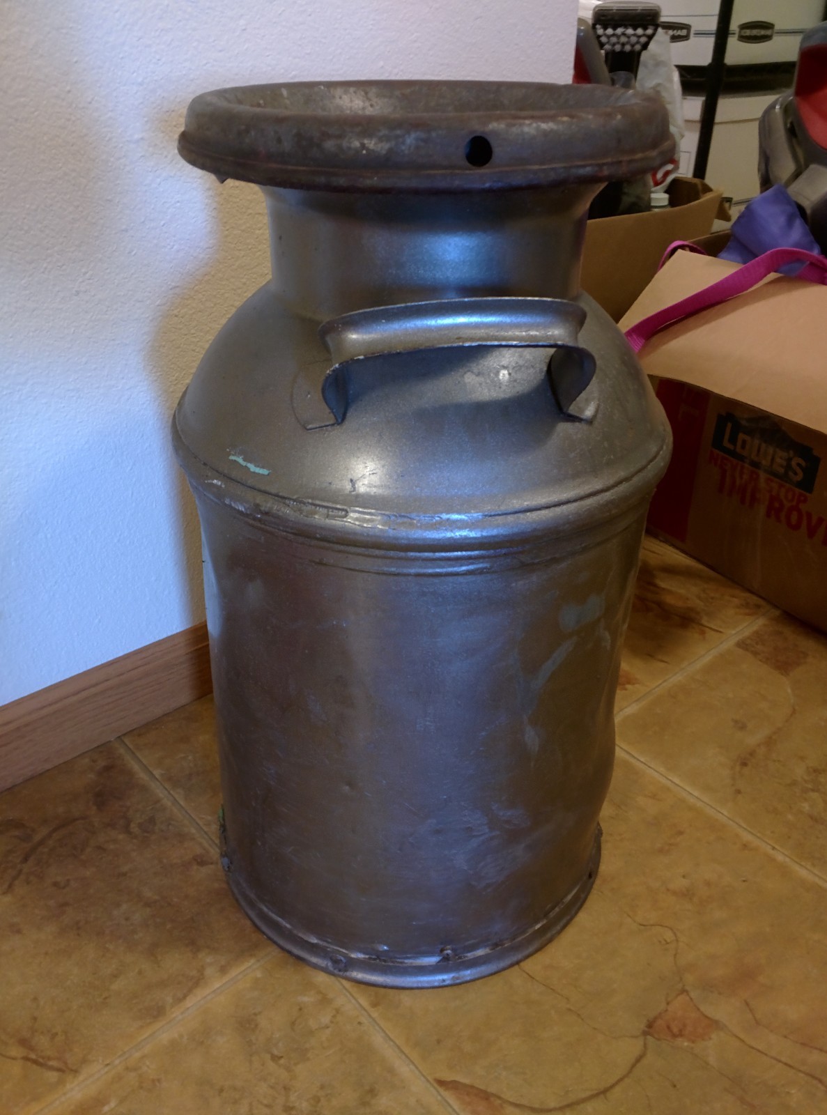 5? Gallon Milk Can Vintage DAIRY FARM 20