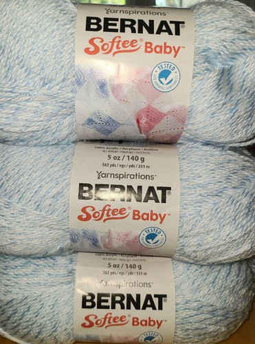 Yarn 5oz White Blue Denim Light Acrylic Boy